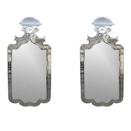 Pair of Vintage Venetian Wall Mirrors