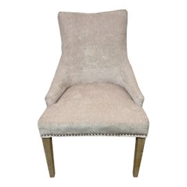 Home Decorators Contemporary Light Pink Velvet Tufted Side Chair