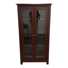 Contemporary Two Glass Door Display Cabinet