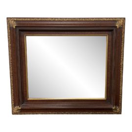 Traditional Wood Framed Horizontal Wall Mirror. Original Price: $850