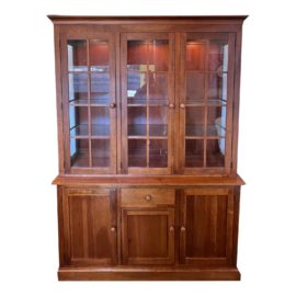 Ethan Allen American Impression Two-Piece Lighted Hutch