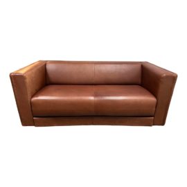 Wittman Brown Leather Sleeper Sofa