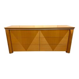 Giorgio Collection Art Deco Style Maple Finish Six Drawer Dresser. Original Price: $3,000