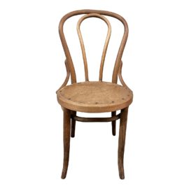 Antique Perforated Star Seat Bentwood Chair
