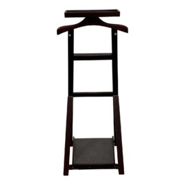 Ampersand Pleather Woven + Wood Valet