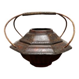 Early 20th Century Chinese Octagonal Basket