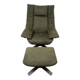 Natuzzi Re-Vive Casual Recliner Chair + Ottoman