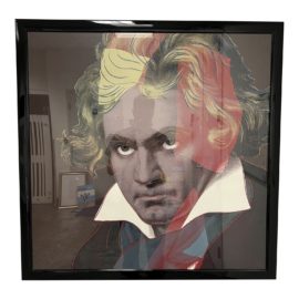 Beethoven "Pop Art Print" Framed
