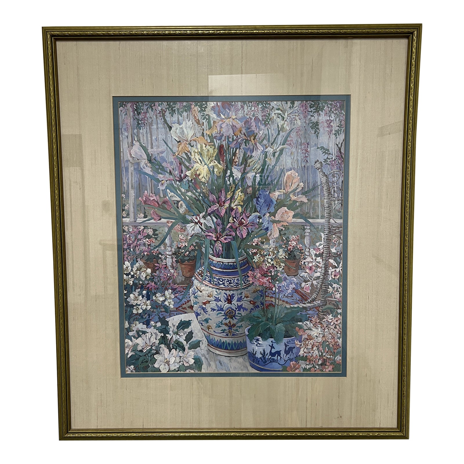 John Powell Still Life on the Veranda Print - Design Plus Gallery