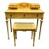 Vintage Buttercup Vanity + Caned Stool