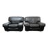 Roche Bobois Vintage Leather Armchairs, a Pair