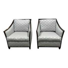 Kreiss Furniture Custom Wingback Arm Chairs - a Pair