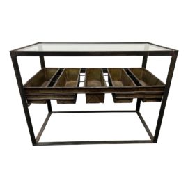 Hd Buttercup Trough Industrial Side Table