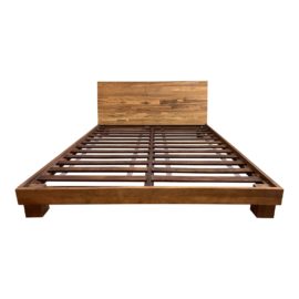 Queen Size Cb2 Dondra Teak Bedframe. Original Price: $900