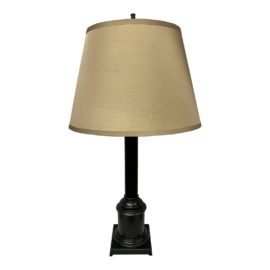Restoration Hardware Bronze Column Table Lamp