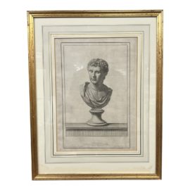 Vintage "Palmo Romano" Framed Engraving