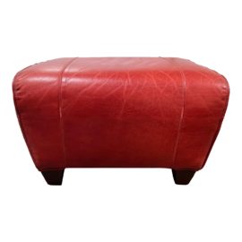 Pottery Barn by Mitchell Gold Leather Ottoman