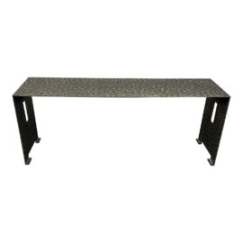 Gregorius Pineo Salerno Hand Forged Hammered Metal Bench