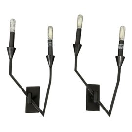 Hudson Valley the Archie Collection Two Light Wall Sconces, a Pair. Original Price: $728