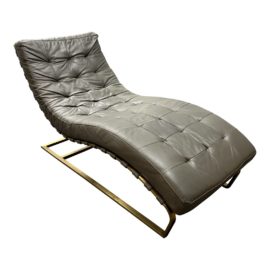 Restoration Hardware Rossi Leather Chaise. Original Price: $6,795