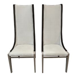 Constantini Pietro Sempre Velvet End Chairs - a Pair. Original Price: $6,040