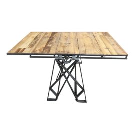 17 Stories Industrial Style Convertible Table to Shelf. Original Price: $1,499