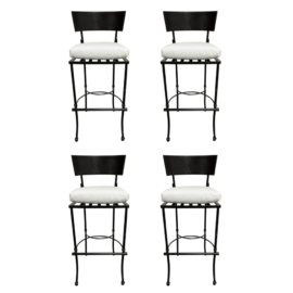 NEW Set of Four Palecek Outdoor Martini Bar Stools. Original Price: $5,784