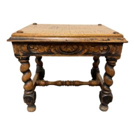 Spanish Revival Style Spindle Leg Stool