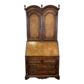 Harden George II Style Double Bonnet Secretary Desk. Original Price: $7,600