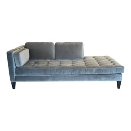Room & Board Hutton Velvet Chaise Lounge. Original Price: $2,200