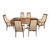 John Keal for Brown & Saltman Extension Dining Table + 6 Chairs + 2 Leaves + Pads