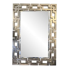 Christopher Guy Silver Leaf Interlock Mirror. Original Price: $2,038