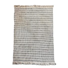 Karpeta Tube Soft Gold Custom Area Rug - 5′8″ × 8′6″. Original Price: $1,500