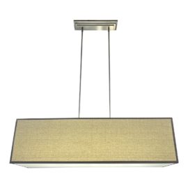 Contemporary Rectangle Linen Chandelier