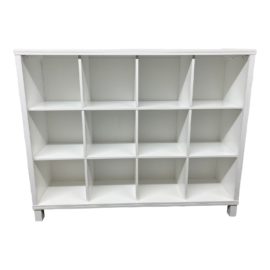 Crate & Barrel Land of Nod White Cube Bookcase. Original Price: $1,000