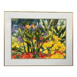Sharon Hinckley "Paradise Garden" Original Watercolor Painting