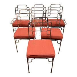 Revival Antiques Set of 6 1930's Patio Chairs