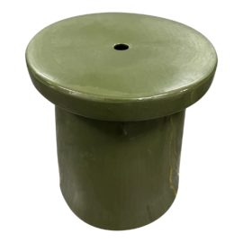 Contemporary Green Ceramic Garden Stool