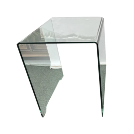 Modern Glass Waterfall Side Table