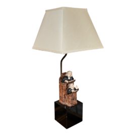 2-Man Table Lamp + Square Shade