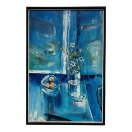 Kessler Original Artwork Blue Floral Still Life