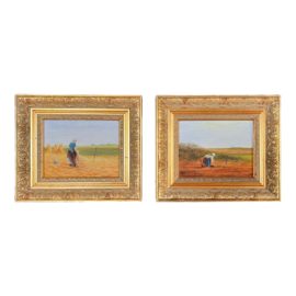 Zimick Original Paintings, a Pair