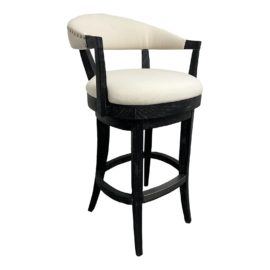 NEW Palecek Menlo Rustic Distressed Swivel Bar Stool. Original Price: $2,823