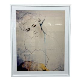 Leigh Viner Abstractions Aside Fashion Illustration, Framed