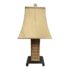 Asian Influenced Wood Abacus Table Lamp