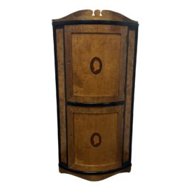 Late 19th Century Biedermeier Corner Wall Hanging Cabinet