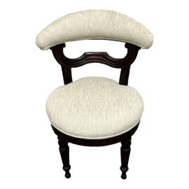 Custom Design Traditional Victorian Vanity Side Chair. Original Price: $500