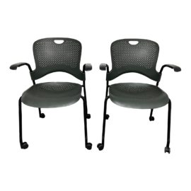 Herman Miller Jeff Weber Caper Office Chairs, a Pair. Original Price: $710