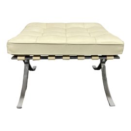 Knoll Ludwig Mies Van Der Rohe Leather Barcelona Ottoman. Original Price: $4,000