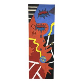 N. Cussianovich Original Handpainted Peruvian Art Door